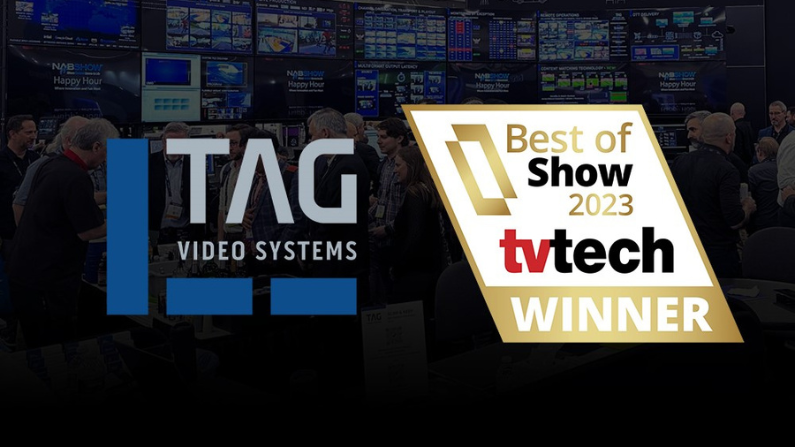 TAG Video Systems Wins Best of Show Award at NAB 2023 from TV Technology for Content Matching Technology