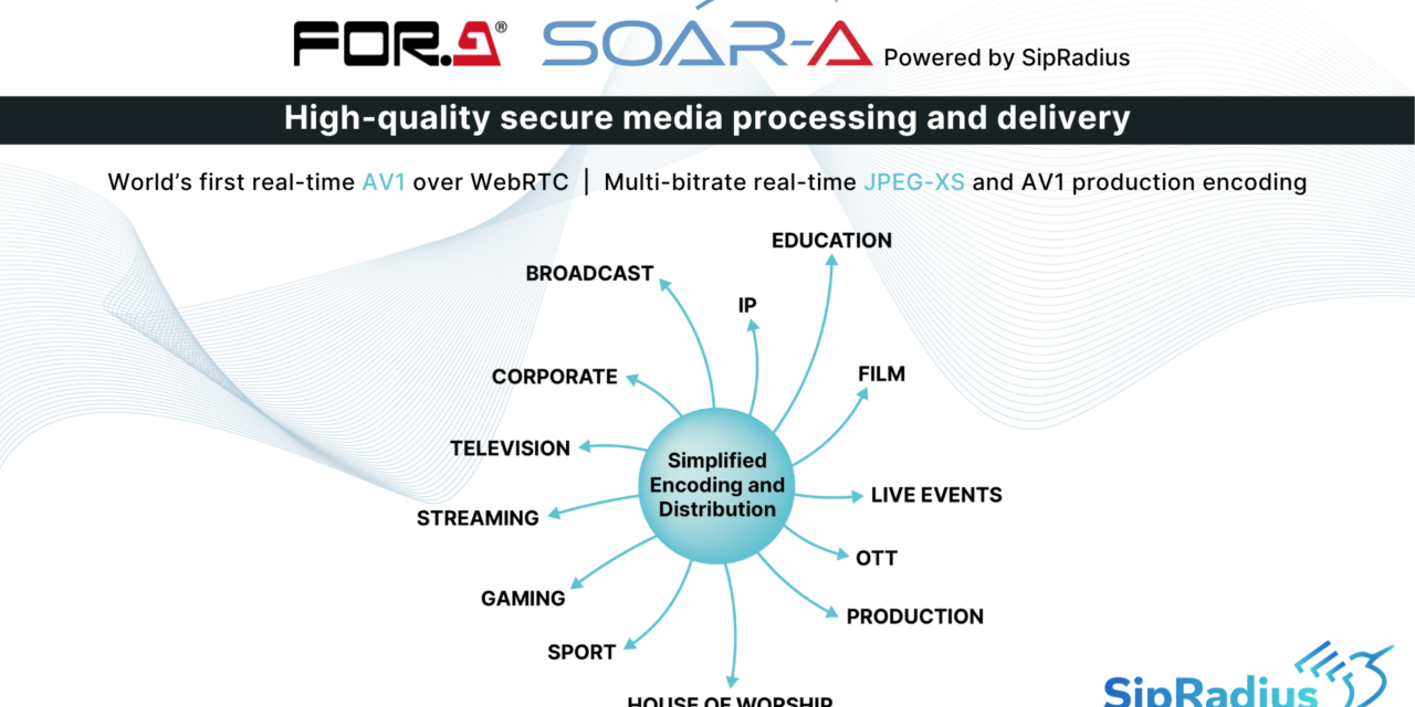 SipRadius partners with FOR-A for secure, low latency distribution and delivery at NAB New York